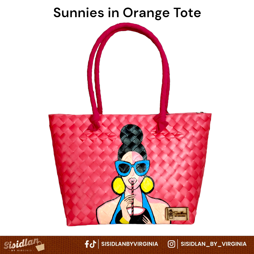 SISIDLAN'S LADIES HAND-PAINTED TOTEBAG