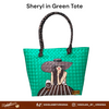 SISIDLAN'S LADIES HAND-PAINTED TOTEBAG