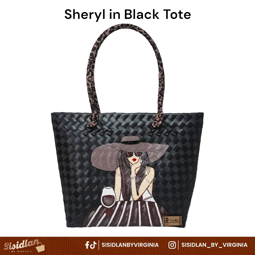 SISIDLAN'S LADIES HAND-PAINTED TOTEBAG