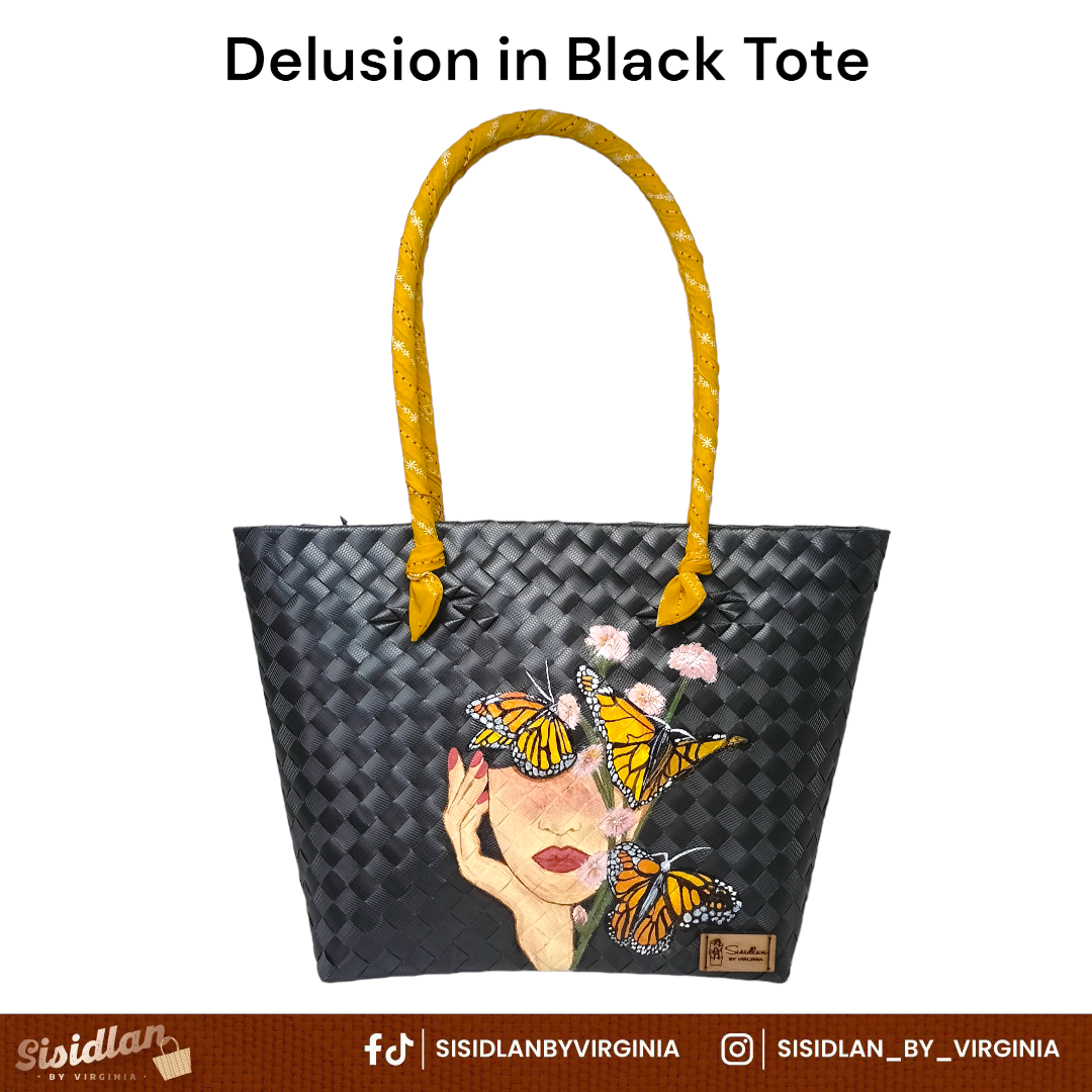 SISIDLAN'S LADIES HAND-PAINTED TOTEBAG