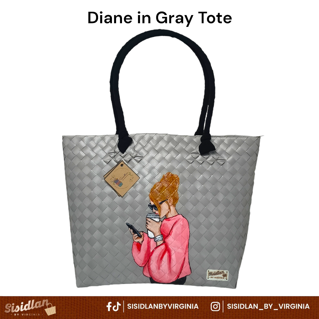 SISIDLAN'S LADIES HAND-PAINTED TOTEBAG