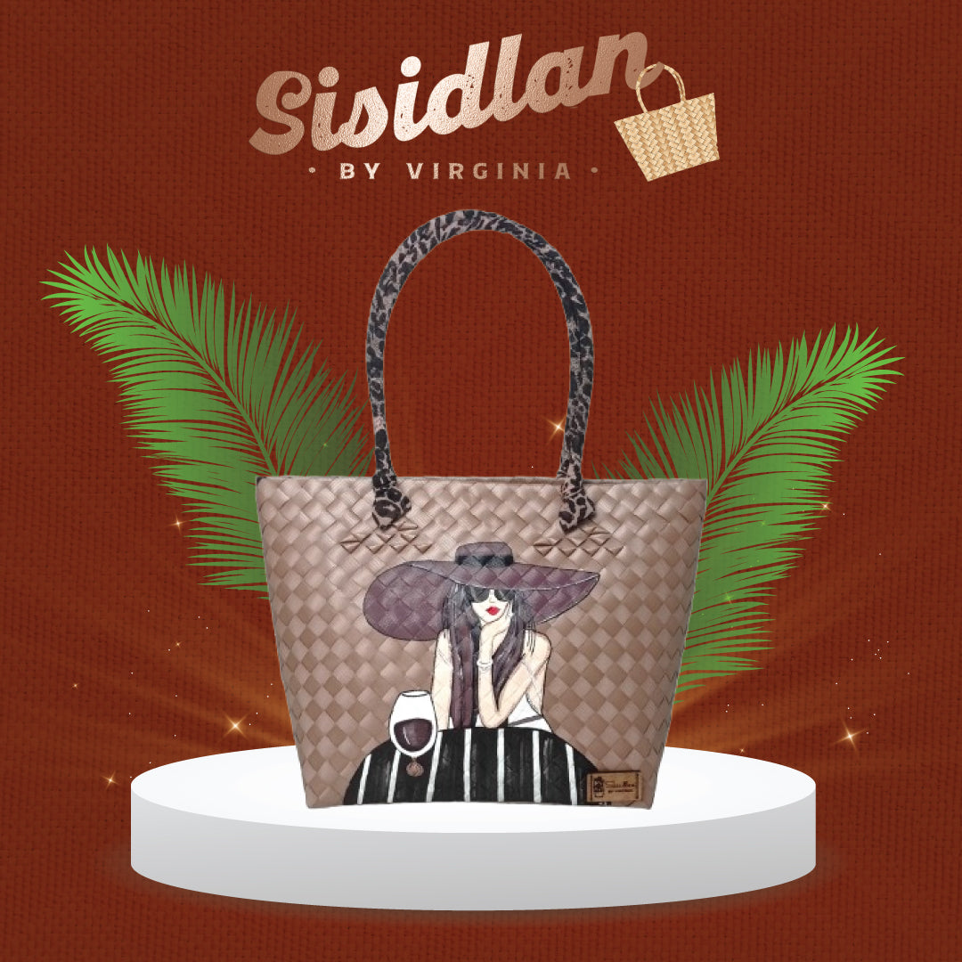 SISIDLAN'S LADIES HAND-PAINTED TOTEBAG